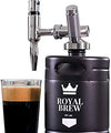 Royal Brew Nitro Cold Brew Coffee Maker Keg (1.9 Liter) - Black